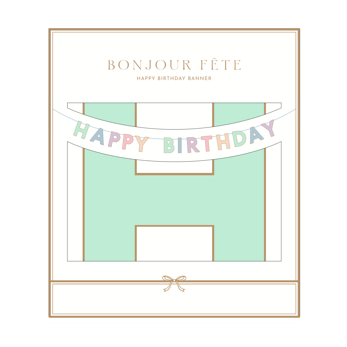 PASTEL HAPPY BIRTHDAY SIGNATURE BANNER 1 pk