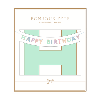 PASTEL HAPPY BIRTHDAY SIGNATURE BANNER 1 pk