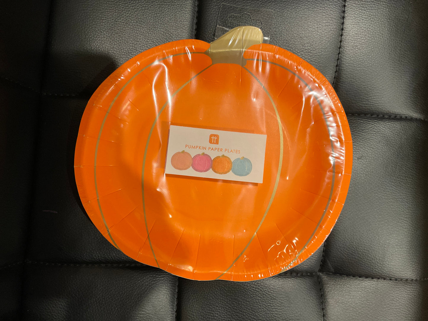 Pumpkin paper plates