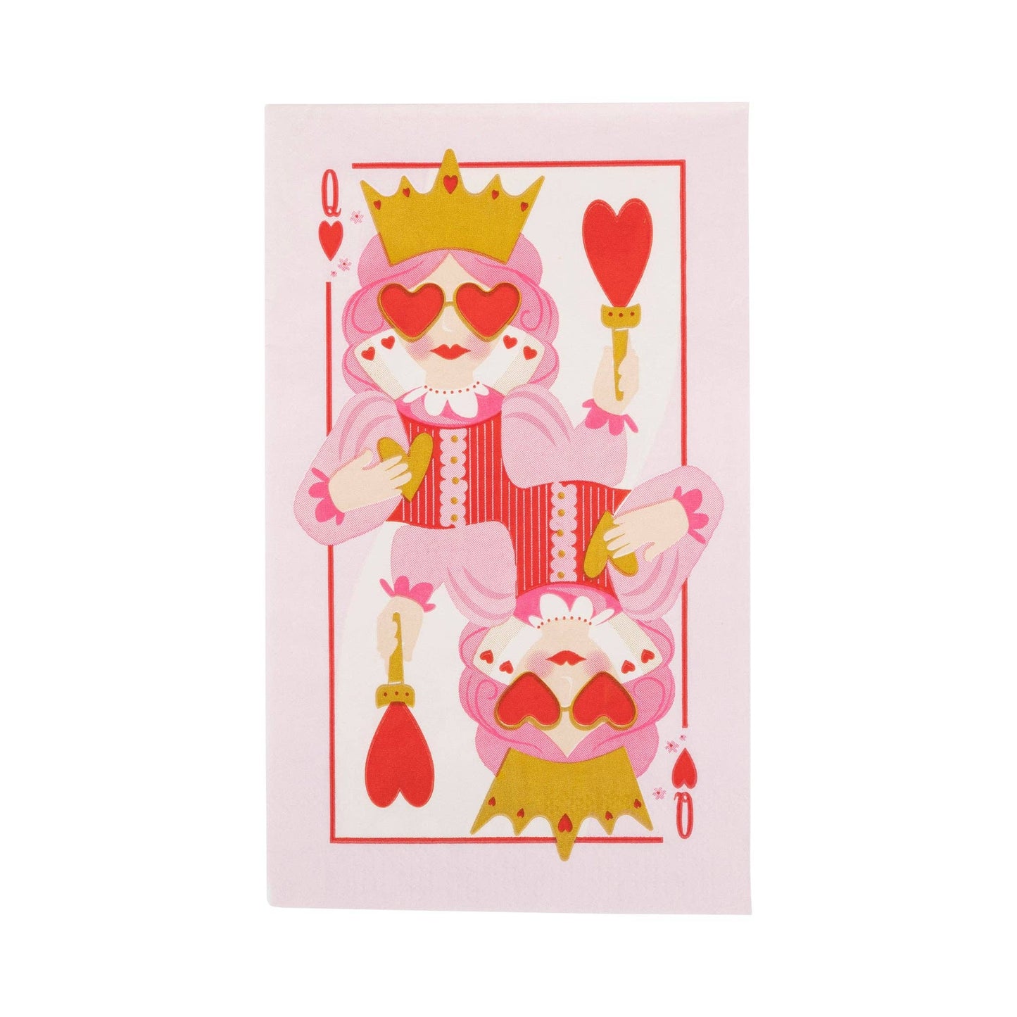 Queen of Hearts Dinner Napkin - 18 pk
