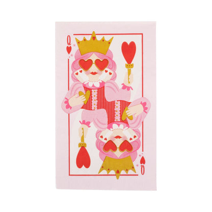 Queen of Hearts Dinner Napkin - 18 pk