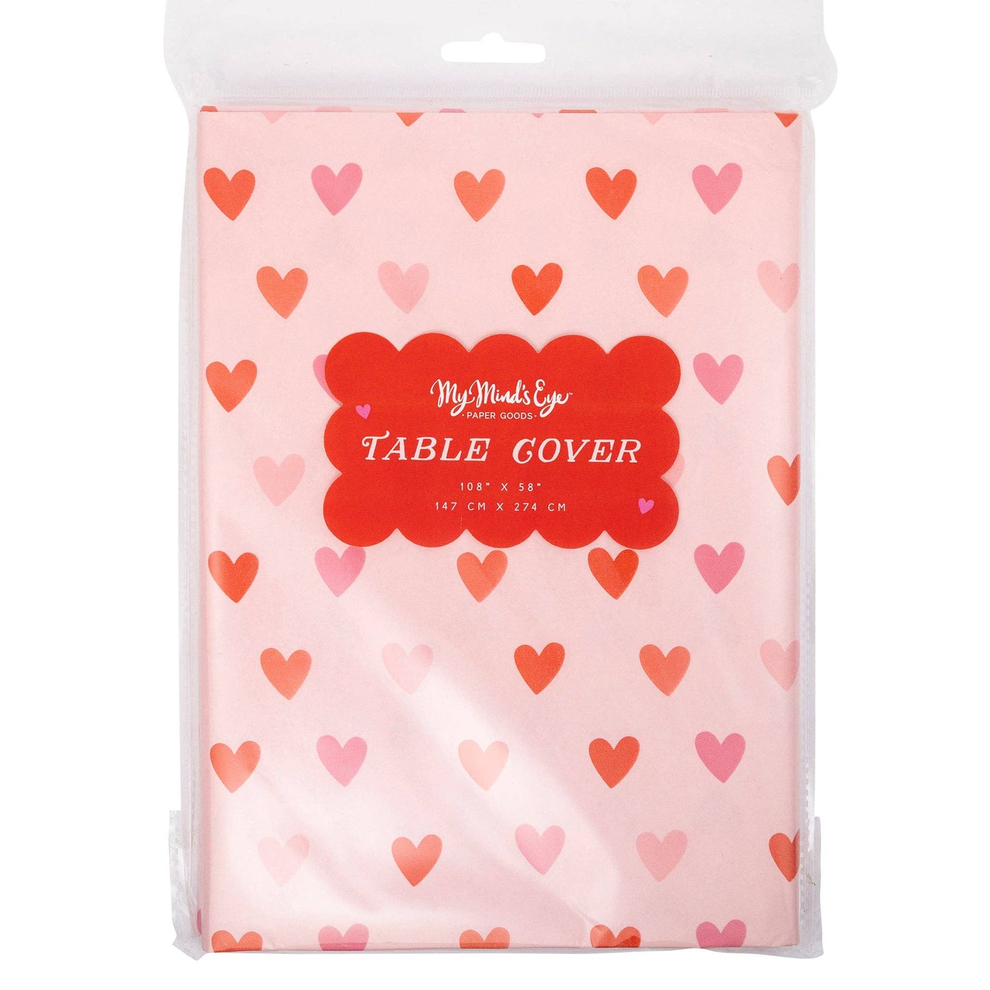 Multi Heart Paper Table Cover