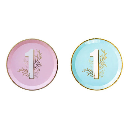 Onederland blue  Dinner Plates - 8 Pk.