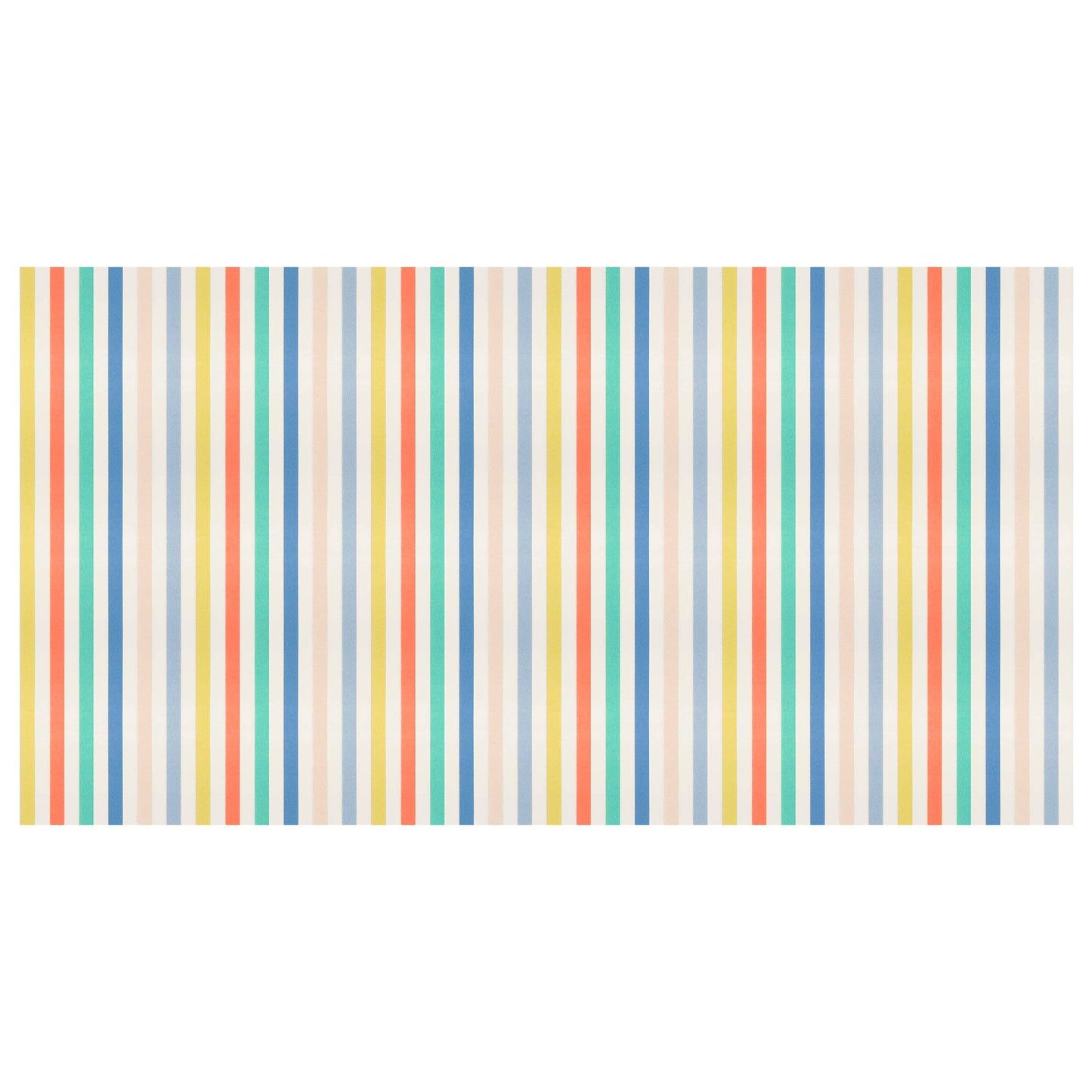 Multi Striped Paper Tablecloth