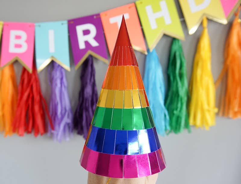 Rainbow Party Hats