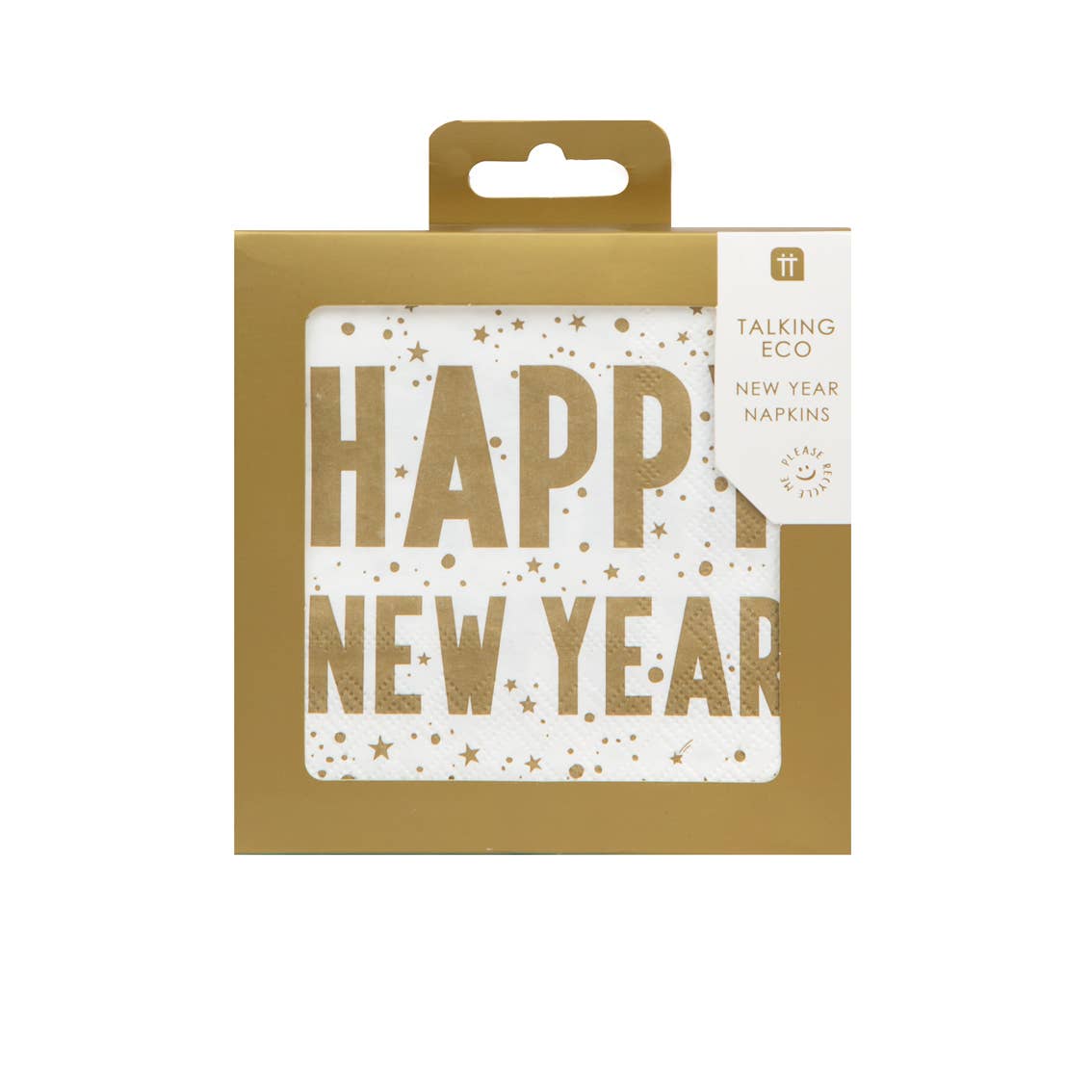 Gold Happy New Year Napkins - 20 Pk.