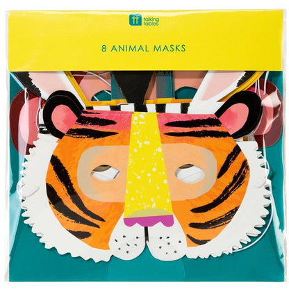 Kids Dress Up Animal Masks - 8 Pk