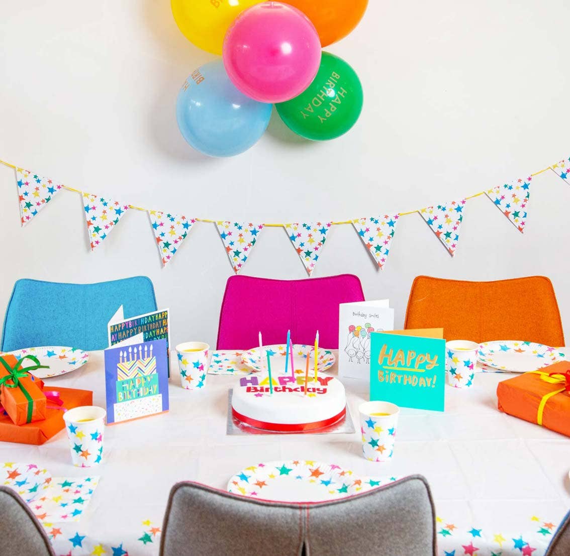 Birthday Rainbow Star, Eco Table Cover