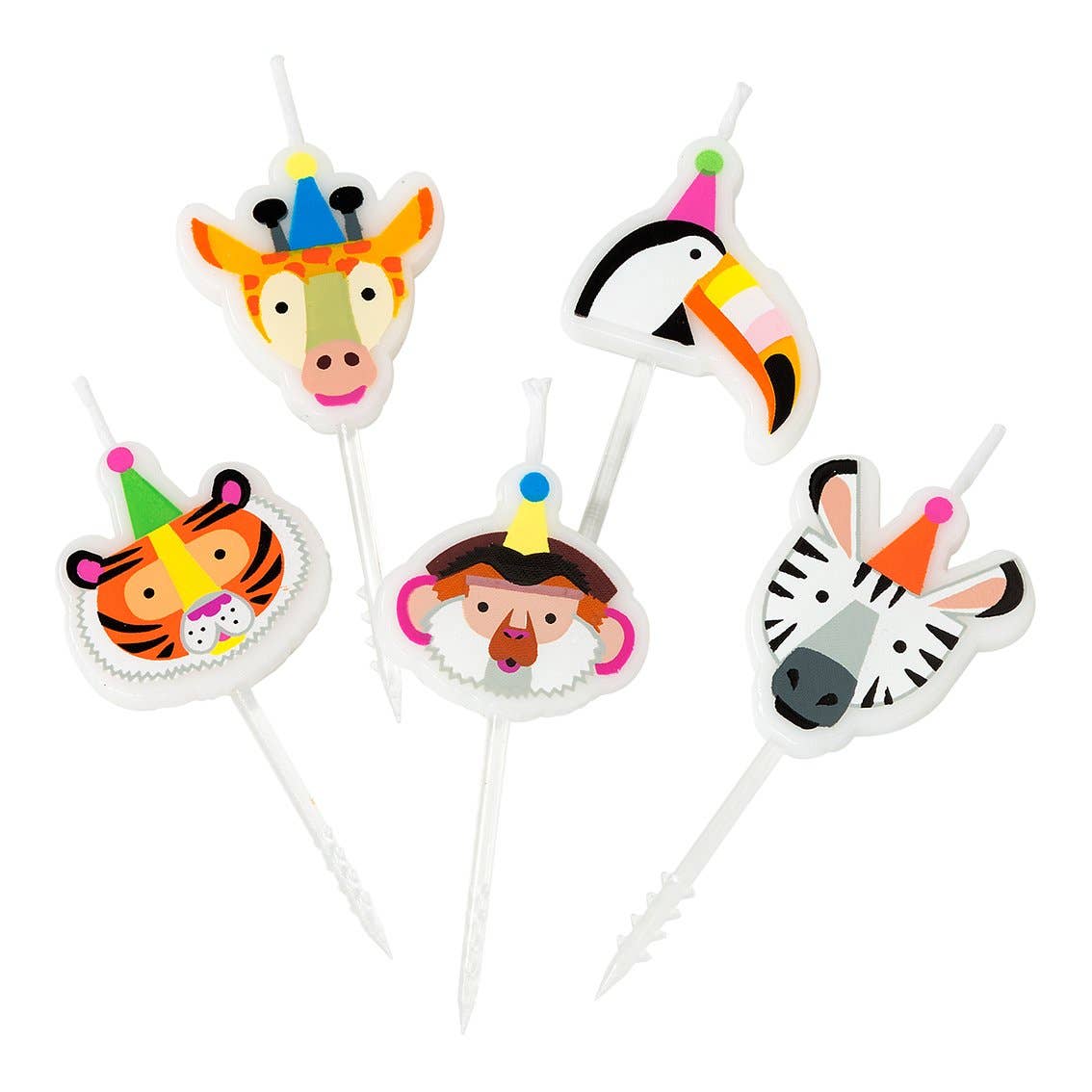 Animal Birthday Candles - 5 Pack