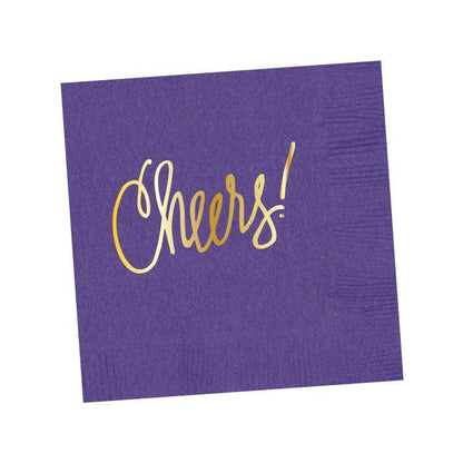 Cheers! | Napkins (18 colors): Black- 25 pk.