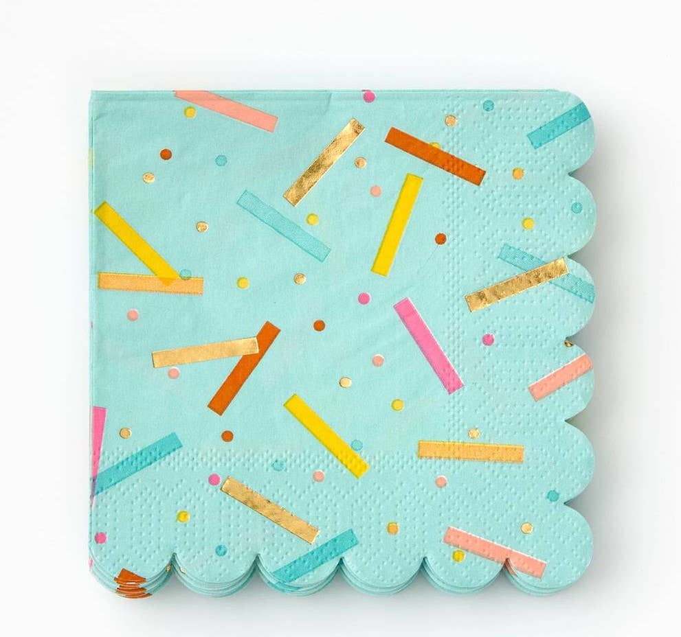 Birthday Sprinkles Cocktail Napkin - 8 pk.