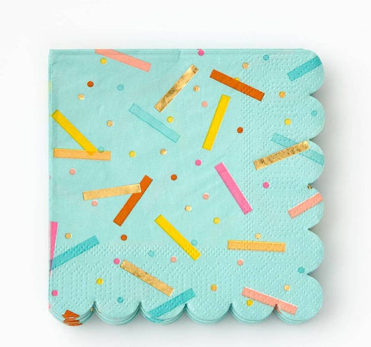 Birthday Sprinkles Cocktail Napkin - 8 pk.