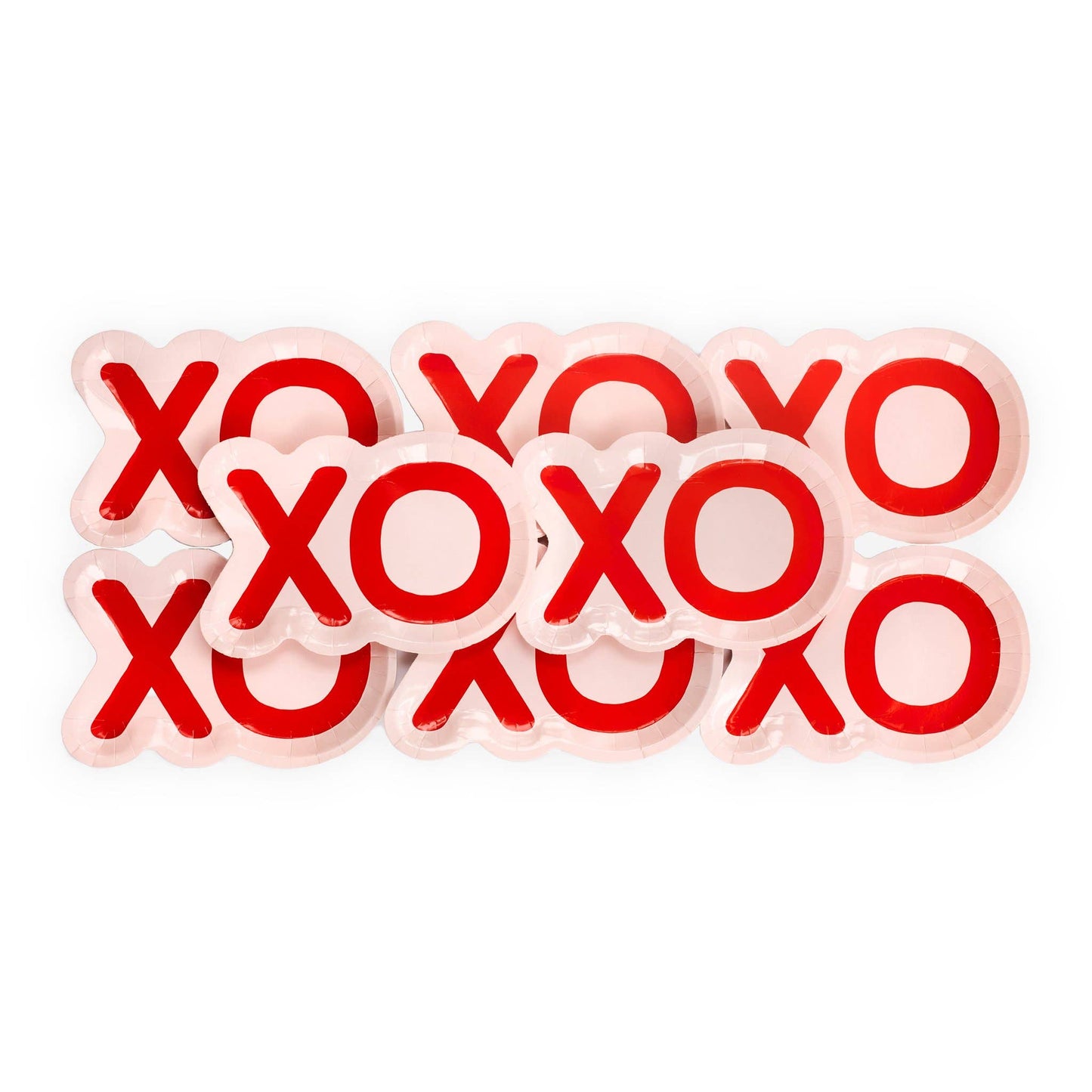 XOXO Shaped Plates- 8 pk