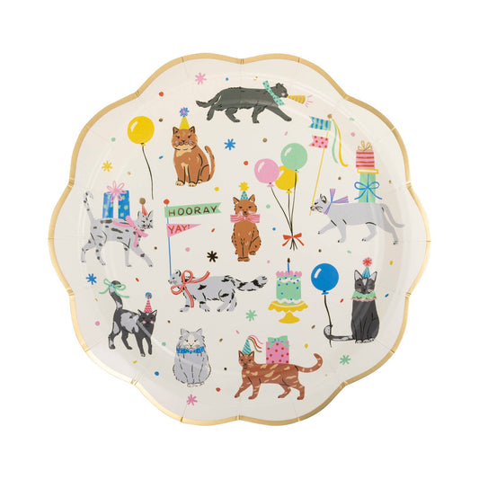 Cat Party Plate - 8 pk