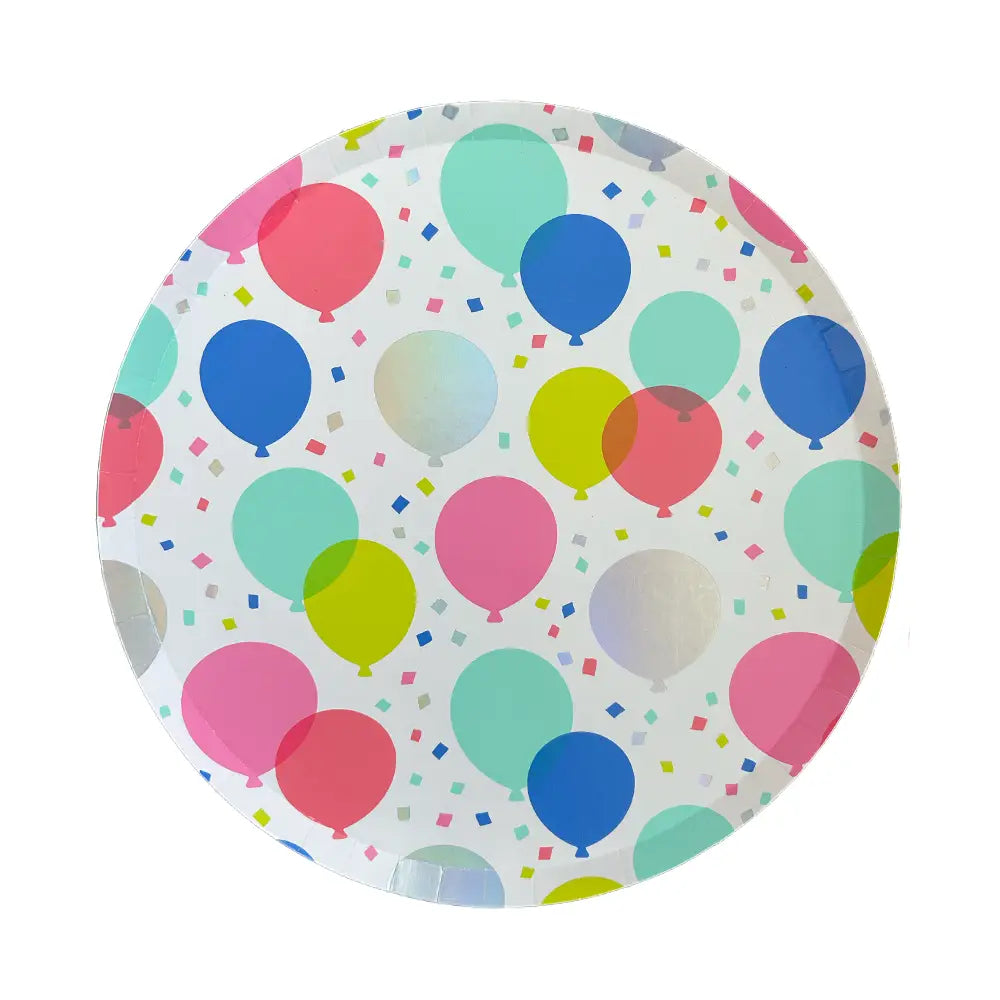 It's A Birthday Balloon Large Plates - 8 pk