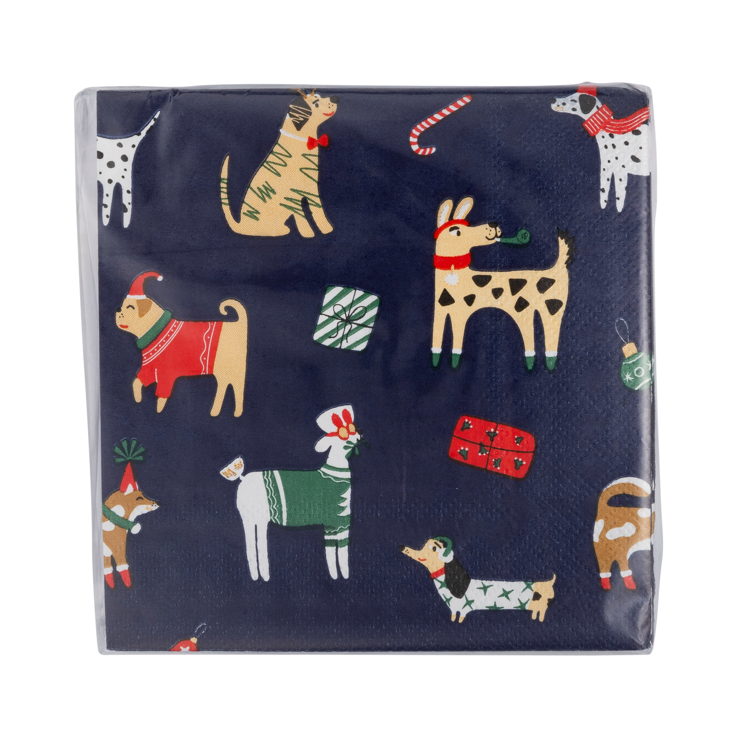 Christmas Dogs Cocktail Napkin - 24 pk