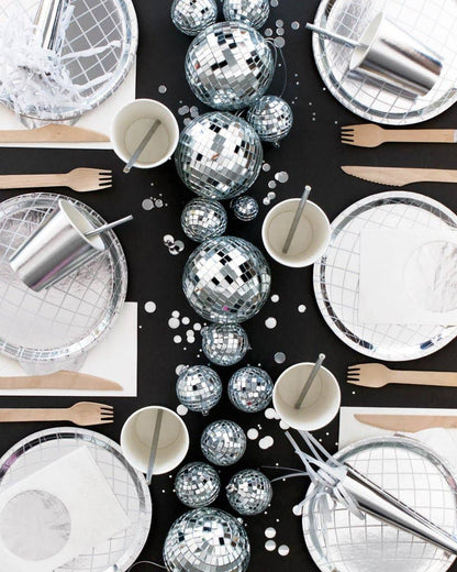 Novelty Plates - Disco Ball- 8 pk