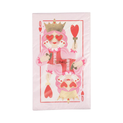 Queen of Hearts Dinner Napkin - 18 pk