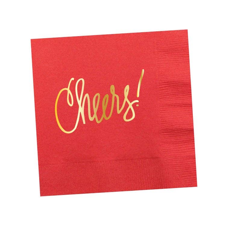 Cheers! | Napkins (18 colors): White- 25 pk.