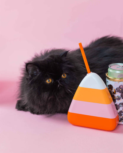 Candy Corn Sipper with Straw - 1 pk