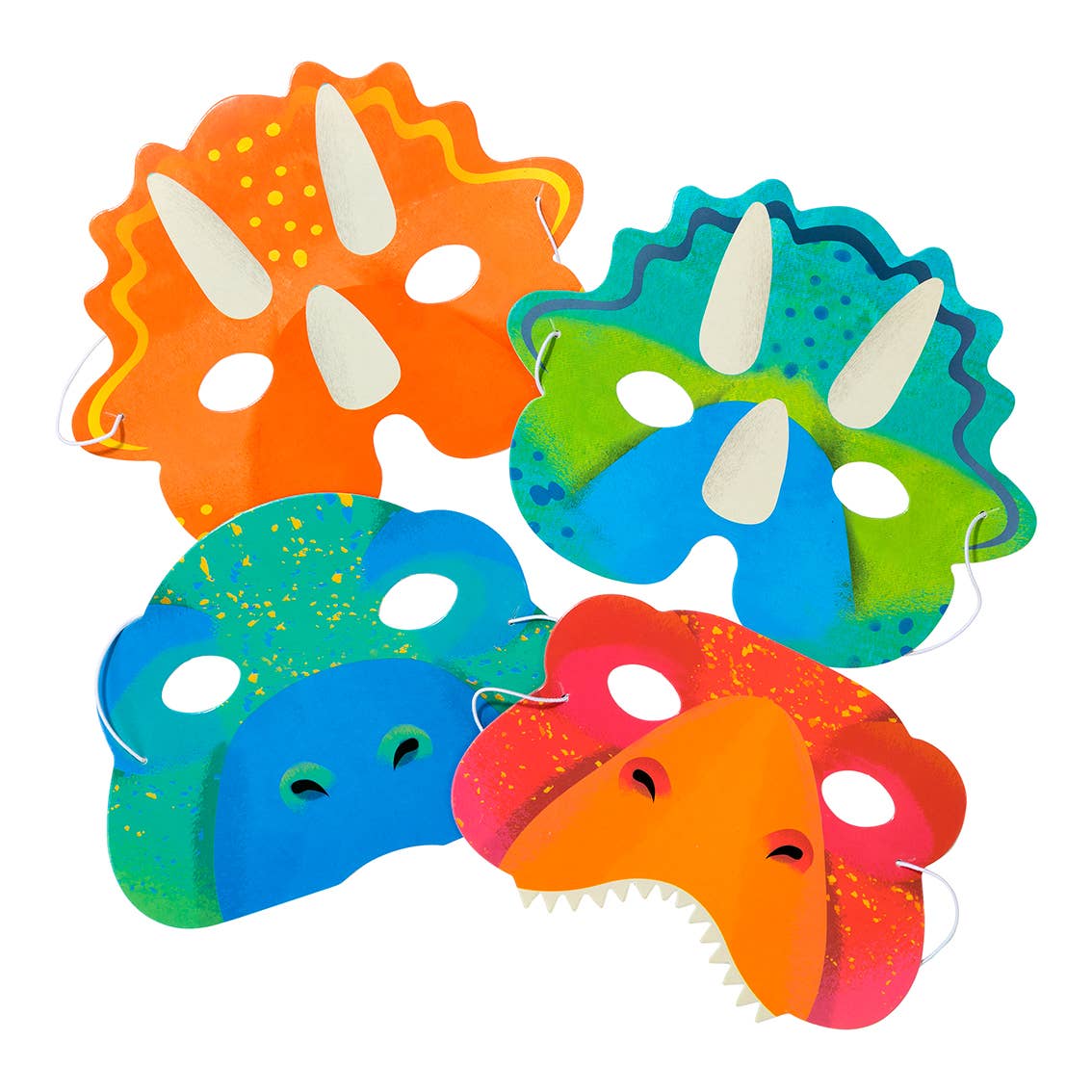 Party Dinosaur Masks- 8 pk.