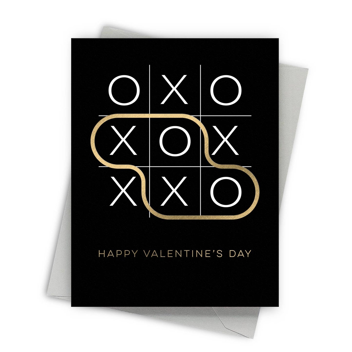 Tic Tac Valentine's Modern Greeting Card