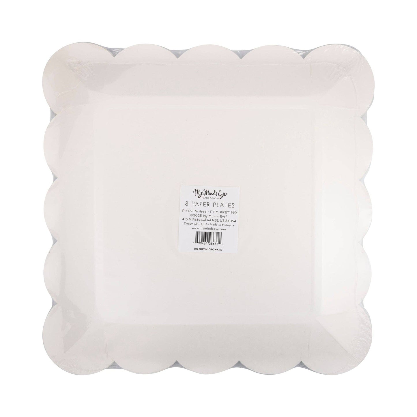 Ric Rac Striped Plate - 8 pk
