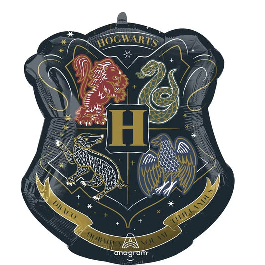 22” Harry Potter Hogwarts Crest Shape Balloon with helium