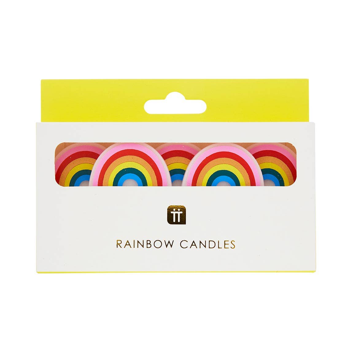 Rainbow Birthday Candles - 5 Pack