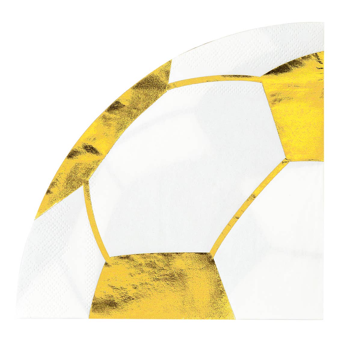 Party Champions Soccer Ball Shaped Paper Napkin - 16 Pack