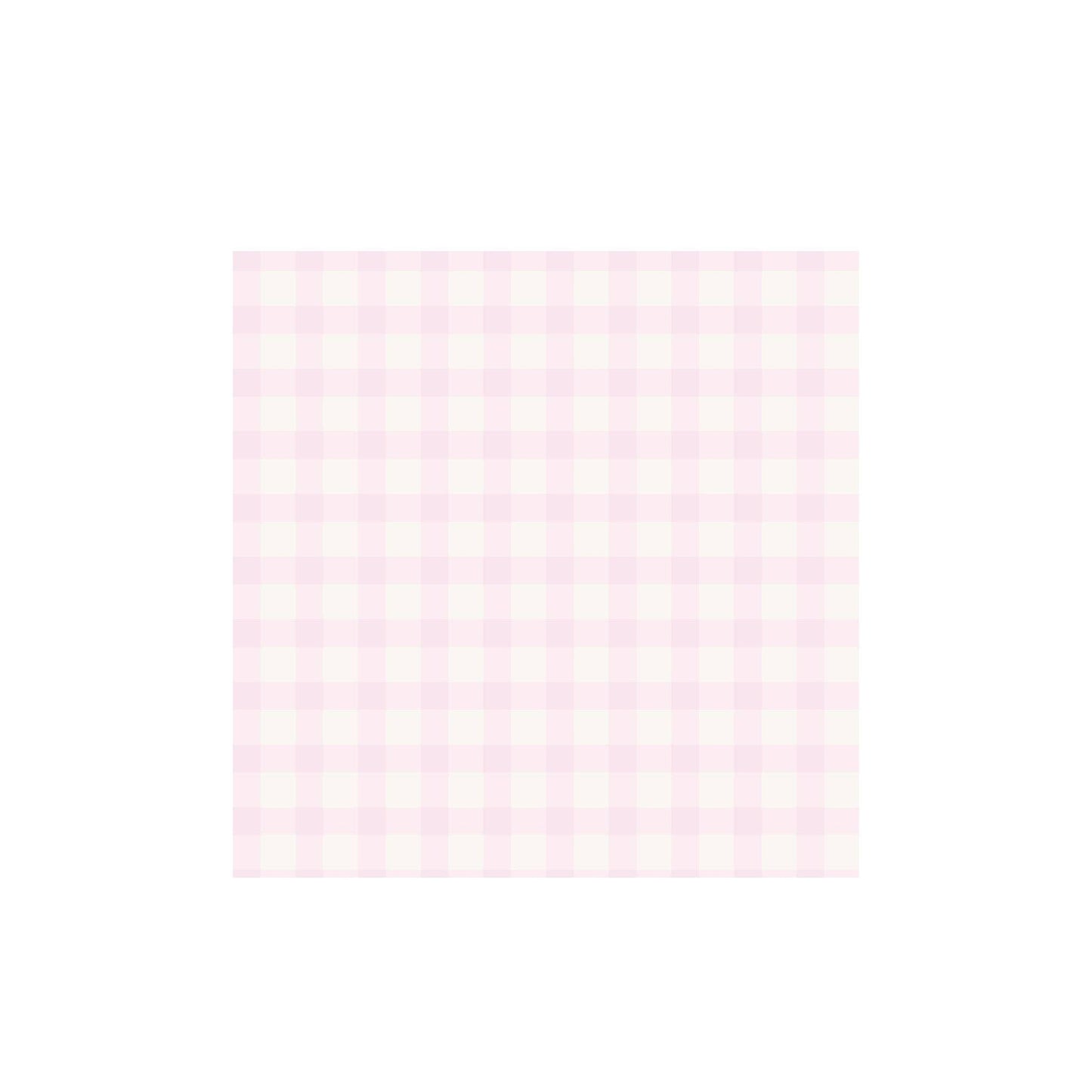 Pink Gingham Napkin- 16 pk