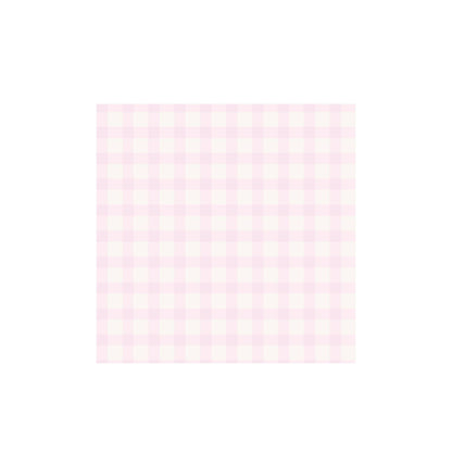 Pink Gingham Napkin- 16 pk