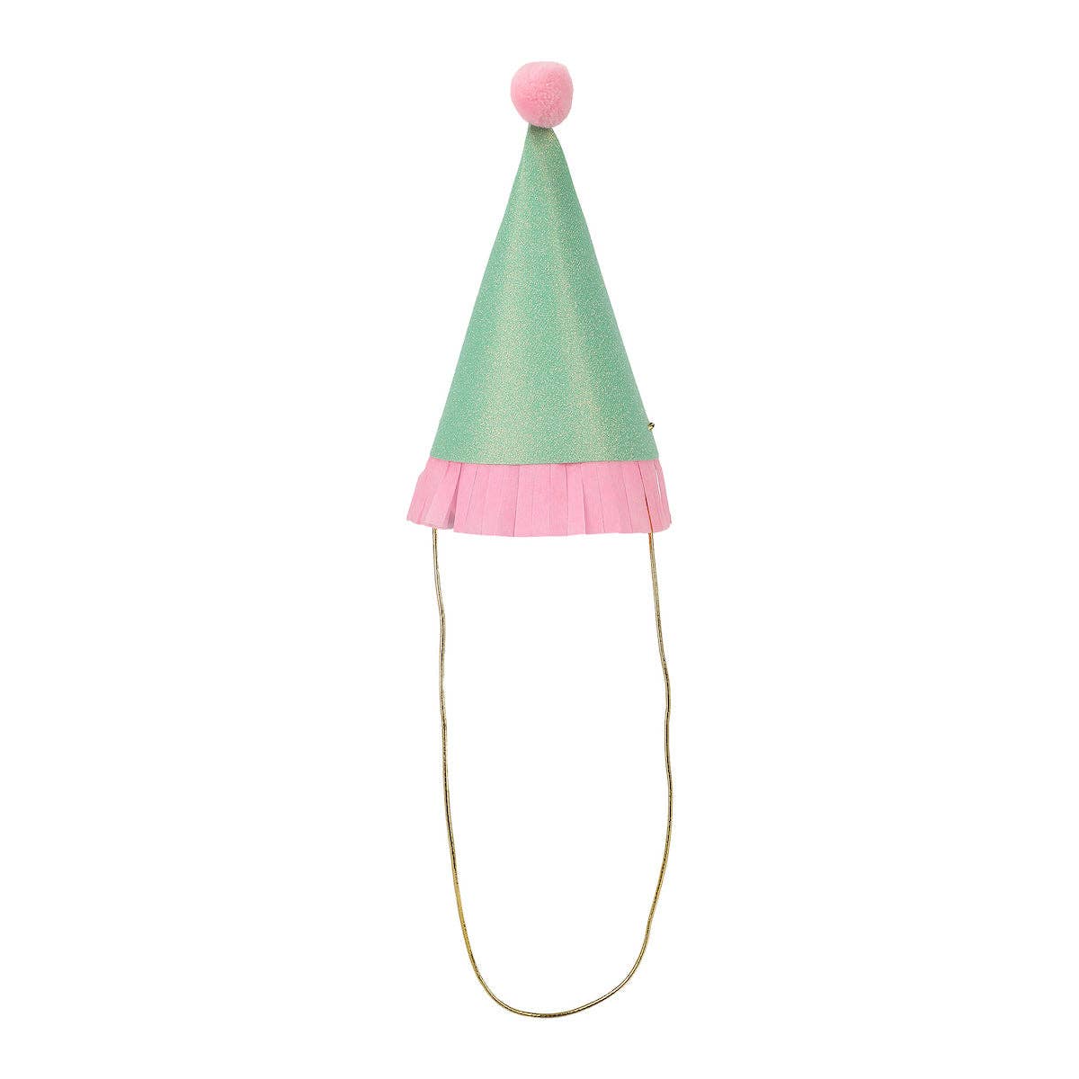 Top Off The Fun Mini Glitter Party Hats Set - 8 pk