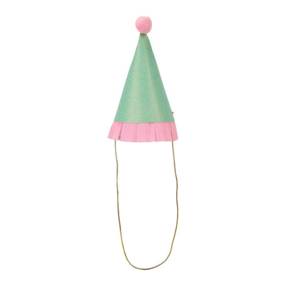 Top Off The Fun Mini Glitter Party Hats Set - 8 pk
