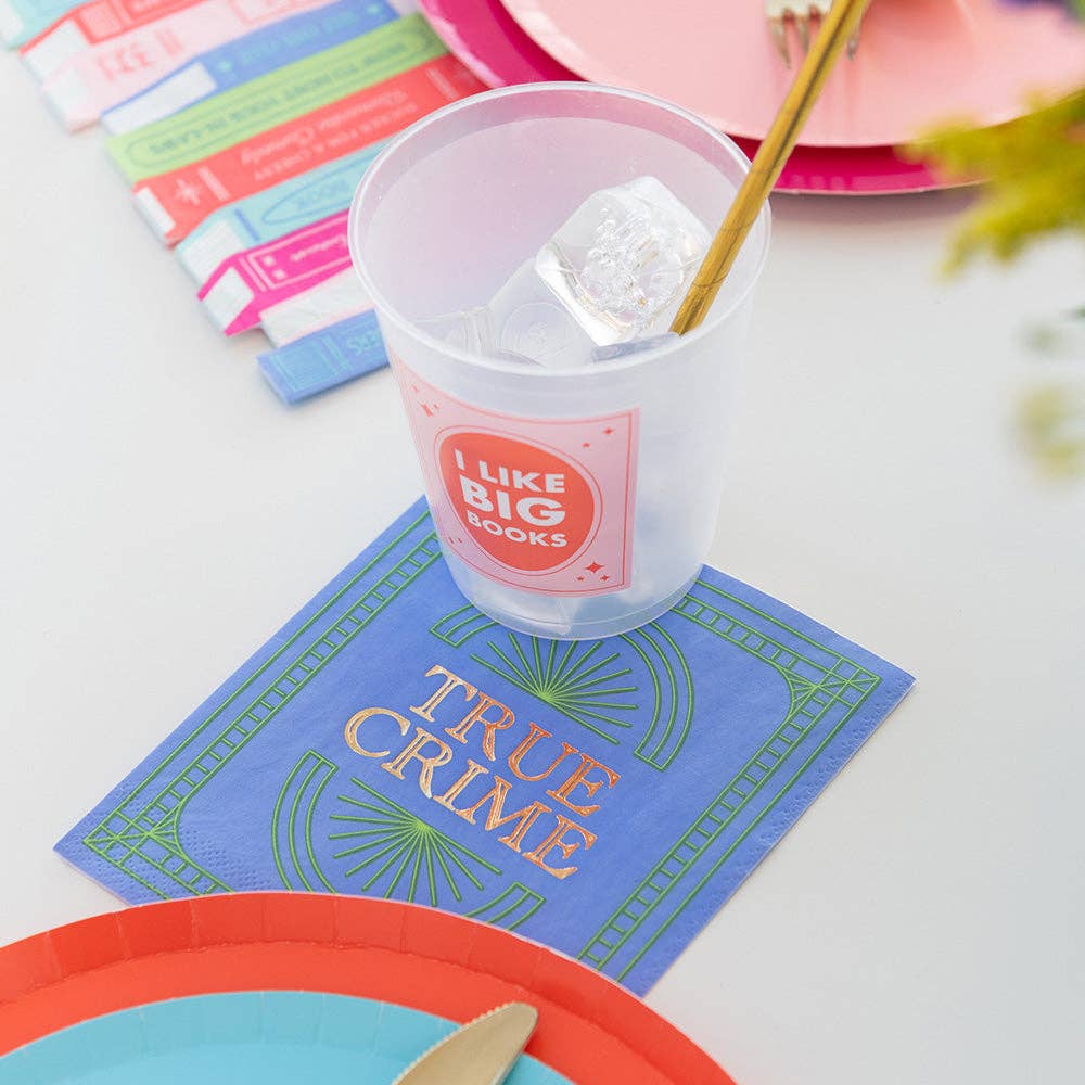 Book Club "Book Cover" Cocktail Napkins - 16 pk