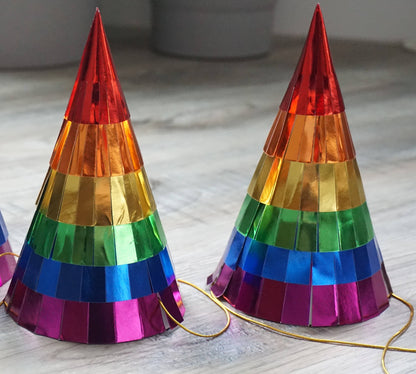 Rainbow Party Hats