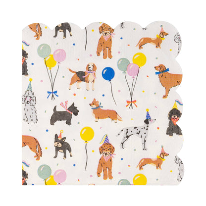 Dog Party Cocktail Napkin - 18 pk