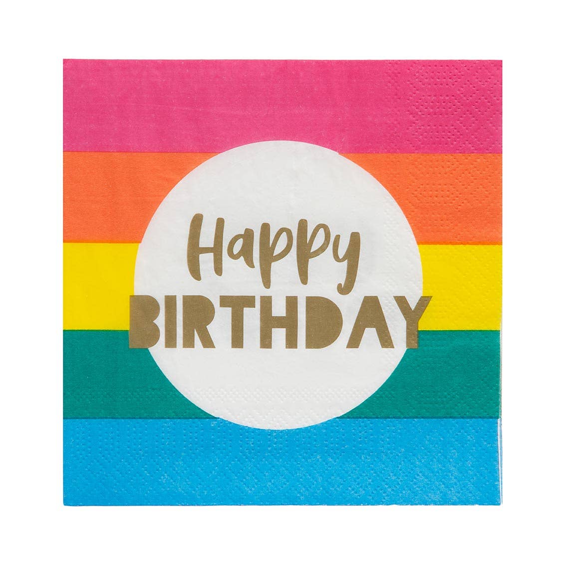 Rainbow Happy Birthday Napkins - 20 Pack