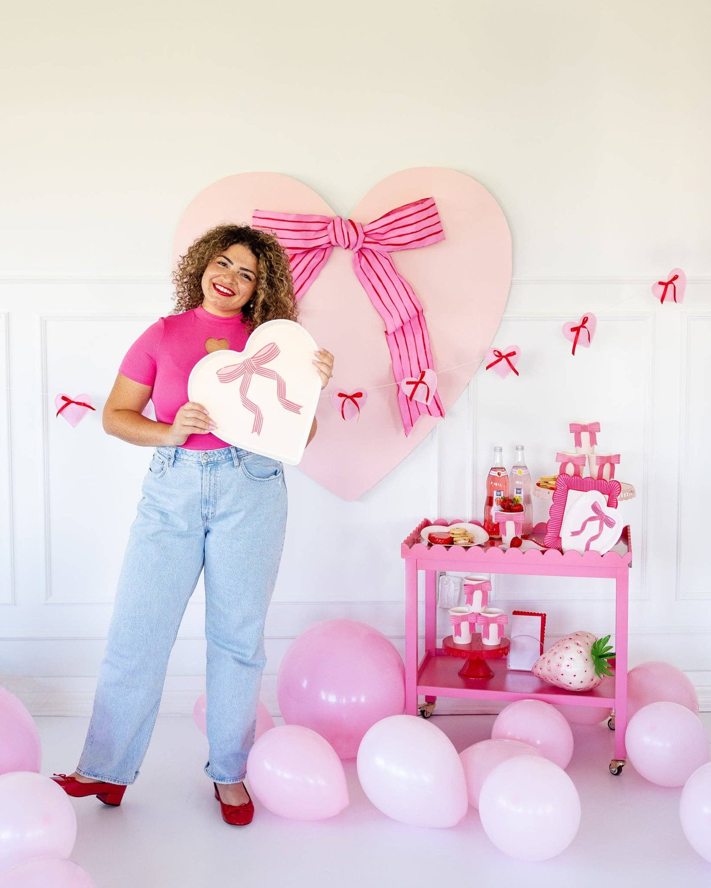 Bow Heart Tray - 1 pk