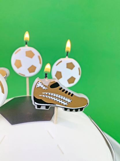 Party Champions Soccer Shaped Candles - 5 Pack