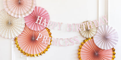 Princess Happy Birthday Banner - 1 pk