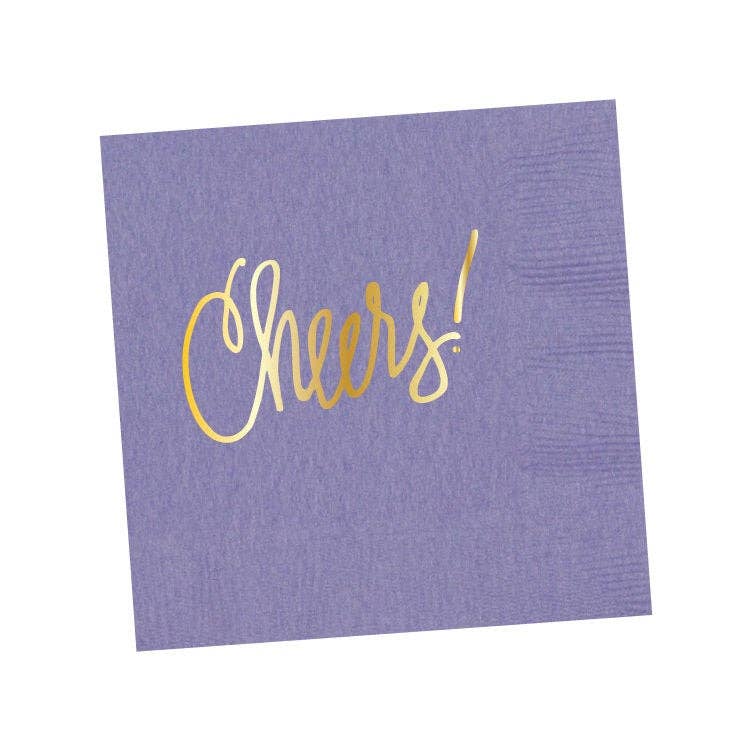 Cheers! | Napkins (18 colors): White- 25 pk.