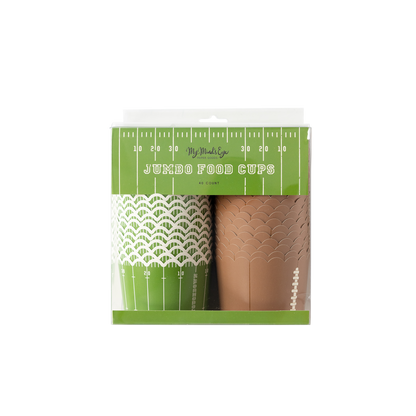 Football Jumbo Baking/Food Cups- 40 pk