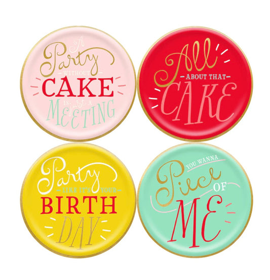HIP HIP HOORAY CAKE PAPER PLATE SET