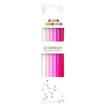 Pink Gradient 12 Candle Set