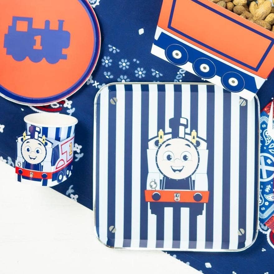 THOMAS & FRIENDS™ TRAIN SMALL BLUE BANDANA NAPKINS - 24 pk