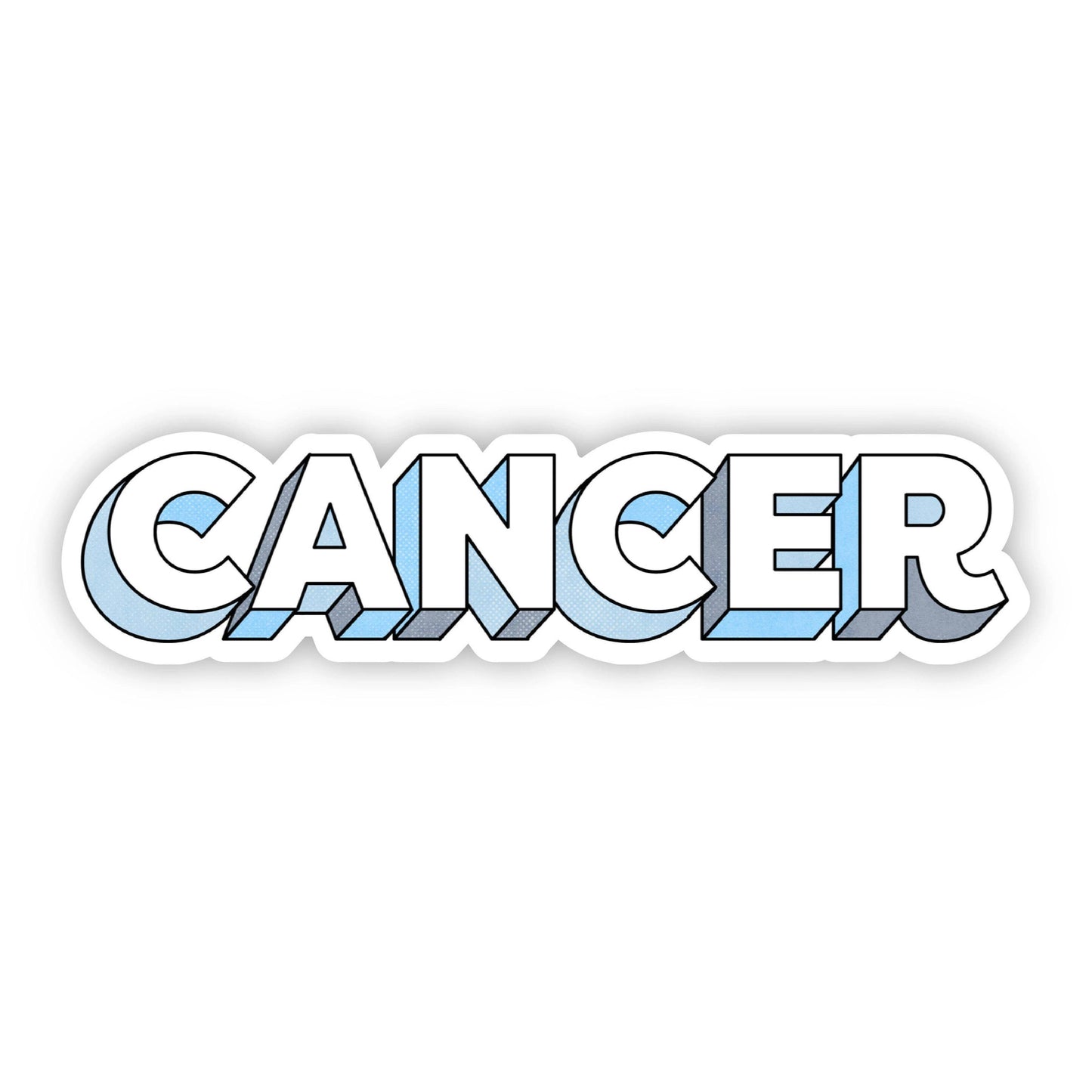 Cancer Lettering Zodiac Sticker