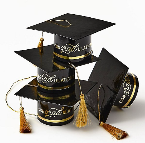 Mini Graduation Cap Party Hats - 4 pk