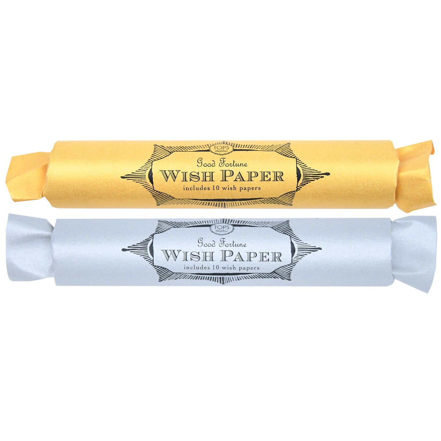 Wish Paper Tubes Gold and Silver - Assortment of Colors