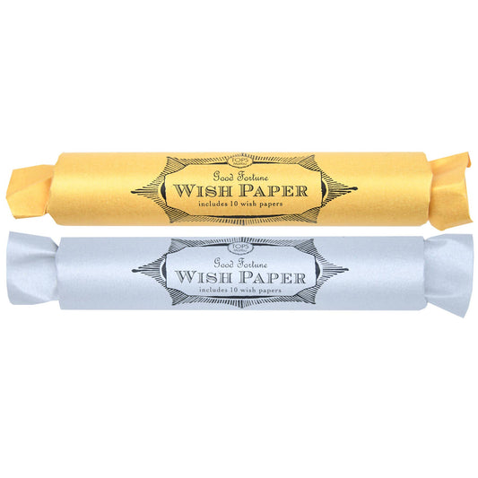 Wish Paper Tubes Gold and Silver - Assortment of Colors